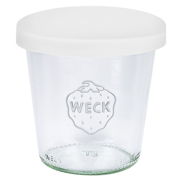 Weck Sturzglas 290ml + Silikondeckel weiß