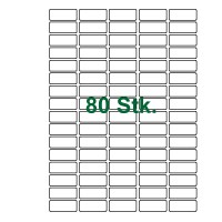 80 Etiketten-weiß 36x17mm 80 Etiketten-weiß 36x17mm