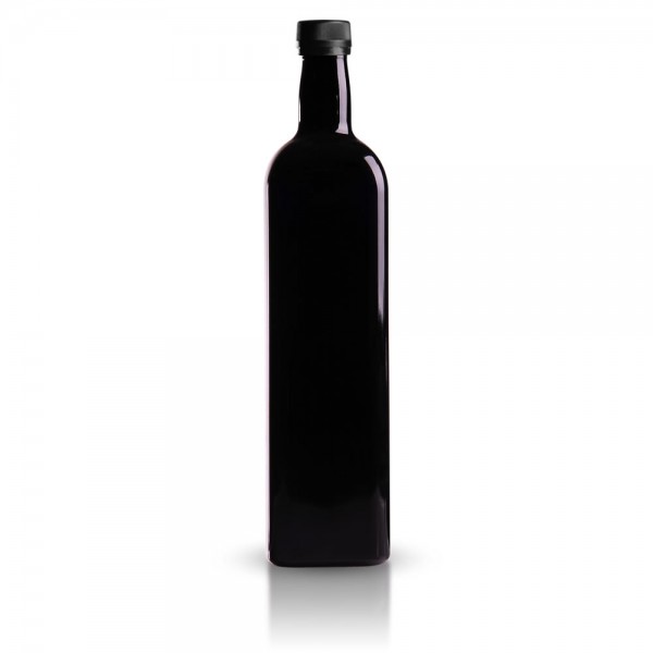 Violettglas Ölflasche 1000ml mit Schraubverschluss