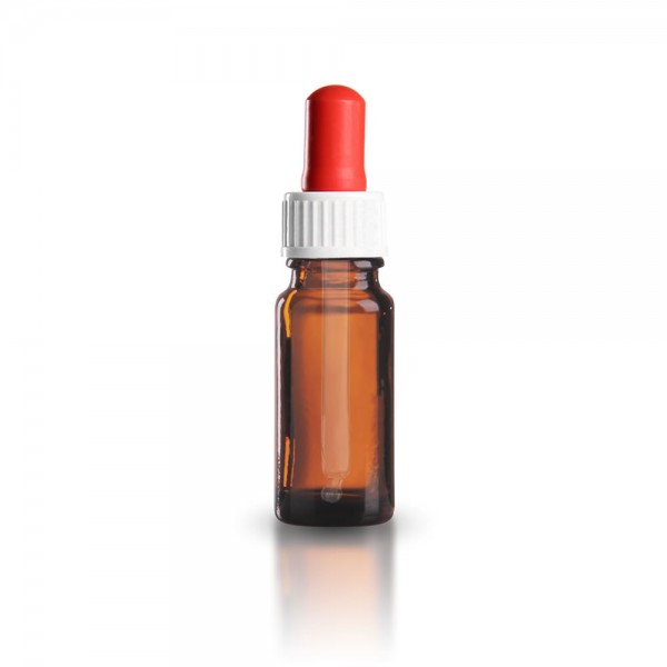 Pipettenflasche 10ml 5x Glasflasche 10 Ml Mit Pipettenverschluss DIN 18 – Apothekenqualität – Für Öle, Essenzen & Bachblüten
