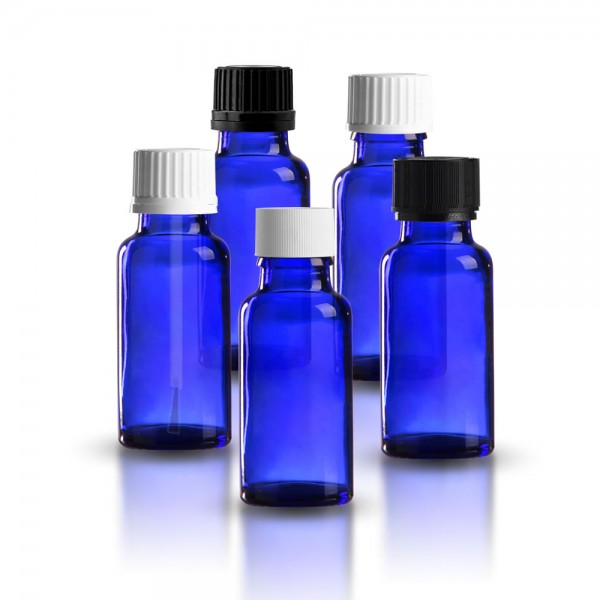 Blaue 20ml Tropfflasche + Sonderverschluss